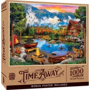 MasterPieces 1000 Piece Jigsaw Puzzle for Adults, Family, Or Youth – Fishing with Pappy – 19.25″x26.75″(Sunset Canoe)