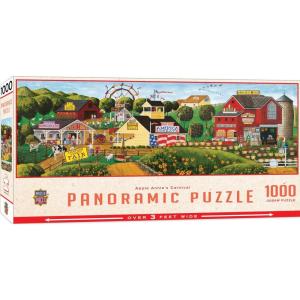 MasterPieces 1000 Piece Jigsaw Puzzle for Adults, Family, Or Youth – Flower Box Playground – 13″x39″(Apple Annie’s Carnival)