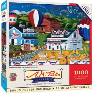 MasterPieces 1000 Piece Jigsaw Puzzle for Adults, Family, Or Youth – Hammock Bay – 19.25″x26.75″(Stars and Stripes)