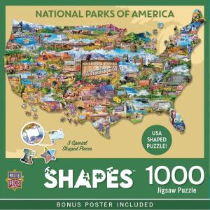 MasterPieces 1000 Piece Jigsaw Puzzle for Adults, Family, Or Youth – National Parks of America – 34.65″x22.09″