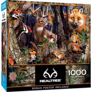 MasterPieces 1000 Piece Jigsaw Puzzle for Adults, Family, Or Youth – Open Season – 19.25″x26.75″(Forest Gathering)