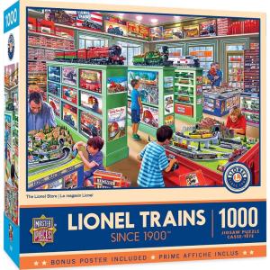 MasterPieces 1000 Piece Jigsaw Puzzle for Adults, Family, Or Youth – The Lionel Store – 19.25″x26.75″(The Lionel Store)