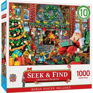 MasterPieces 1000 Piece Seek & Find Jigsaw Puzzle for Adults, Family, Or Youth – Van Life – 19.25″x26.75″(Christmas Surprise)