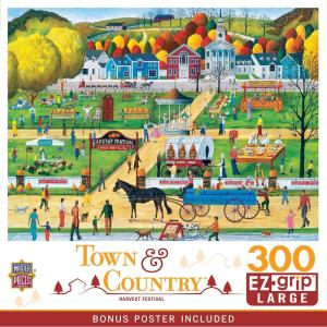 MasterPieces 300 Piece EZ Grip Jigsaw Puzzle – Havest Festival – 18″x24″(300 Piece)
