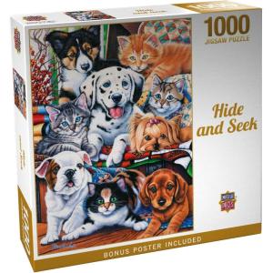 MasterPieces 300 Piece EZ Grip Jigsaw Puzzle – Hide and Seek – 18″x24″(1000 Piece)