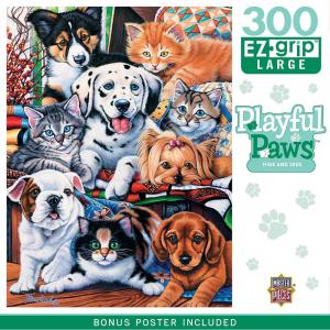 MasterPieces 300 Piece EZ Grip Jigsaw Puzzle – Hide and Seek – 18″x24″(300 Piece)