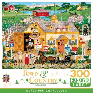 MasterPieces 300 Piece EZ Grip Jigsaw Puzzle – Jolly Time Circus – 18″x24″(Feather & Nest)