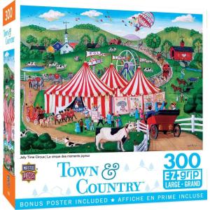 MasterPieces 300 Piece EZ Grip Jigsaw Puzzle – Jolly Time Circus – 18″x24″(Jolly Time Circus)