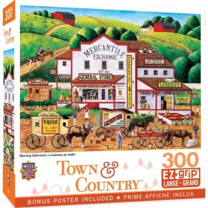 MasterPieces 300 Piece EZ Grip Jigsaw Puzzle – Jolly Time Circus – 18″x24″(Morning Deliveries)