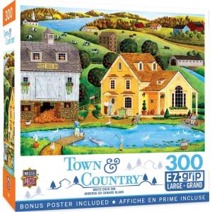MasterPieces 300 Piece EZ Grip Jigsaw Puzzle – Jolly Time Circus – 18″x24″(The White Duck Inn)