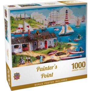 MasterPieces 300 Piece EZ Grip Jigsaw Puzzle – Painter’s Point – 18″x24″(1000 Piece)