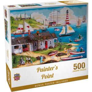 MasterPieces 300 Piece EZ Grip Jigsaw Puzzle – Painter’s Point – 18″x24″(500 Piece)