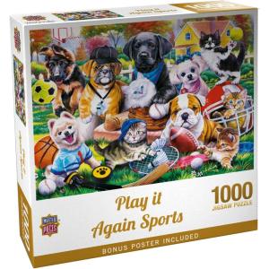 MasterPieces 300 Piece EZ Grip Jigsaw Puzzle – Play it Again Sports – 18″x24″(1000 Piece)