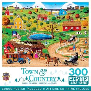 MasterPieces 300 Piece EZ Grip Jigsaw Puzzle – Share in The Harvest – 18″x24″(300 Piece)
