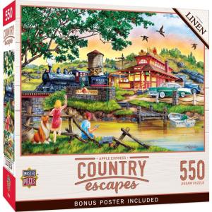 MasterPieces 500 Piece Jigsaw Puzzle for Adults, Family, Or Youth – Afternoon Escape – 15″x21″(Apple Express)