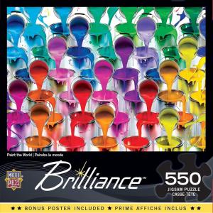 MasterPieces 550 Piece Jigsaw Puzzle for Adults, Family, Or Kids – Paint The World – 18″x24″