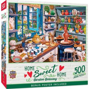 MasterPieces 550 Piece Jigsaw Puzzle for Adults, Family, Or Youth – Pet’s Play Room – 18″x24″(Garden Getaway)