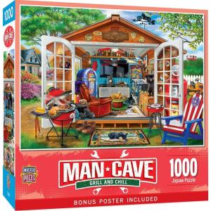 MasterPieces Man Cave – The Hideout 1000pc Puzzle(Grill and Chill)