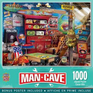 MasterPieces Man Cave – The Hideout 1000pc Puzzle(Retro Rules)