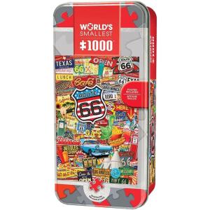 Masterpieces 1000 Piece Jigsaw Puzzle with Collectible Tin Case – All My Marbles – 11.25″x16.75″(Route 66)