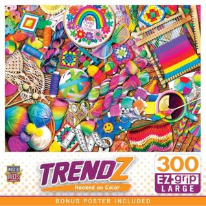 Masterpieces 300 Piece EZ Grip Jigsaw Puzzle – Bottoms Up – 18″x24″(Hooked on Color)