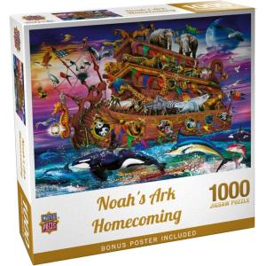 Masterpieces 300 Piece EZ Grip Jigsaw Puzzle – Noah’s Arc – 18″x24″(1000 Piece)