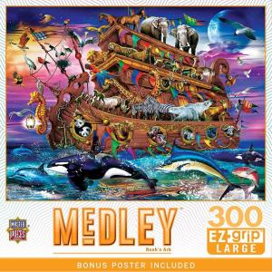 Masterpieces 300 Piece EZ Grip Jigsaw Puzzle – Noah’s Arc – 18″x24″(300 Piece)