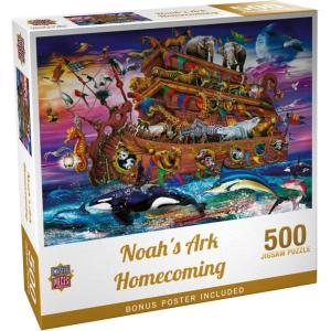 Masterpieces 300 Piece EZ Grip Jigsaw Puzzle – Noah’s Arc – 18″x24″(500 Piece)