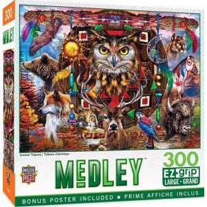 Masterpieces 300 Piece EZ Grip Jigsaw Puzzle – The Big Apple – 18″x24″(Animal Totems)