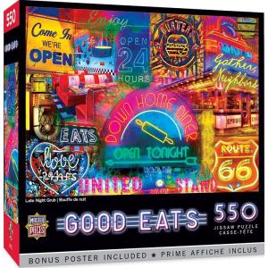Masterpieces 550 Piece Jigsaw Puzzle For Adults and Family – Late Night Grub – 18″x24″(Late Night Grub)