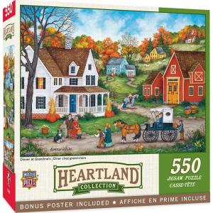 Masterpieces 550 Piece Jigsaw Puzzle for Adults and Family – Dinner at Grandmas – 18″x24″(550 Piece)