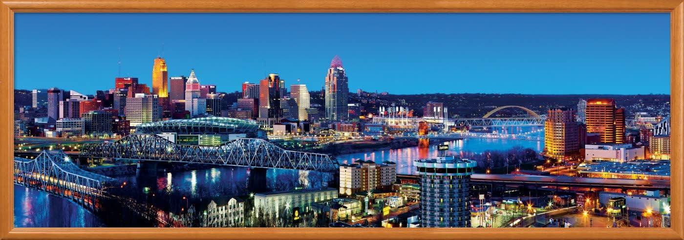 imageMasterPieces 1000 Piece Jigsaw Puzzle Las Vegas Skyline Panoramic Fun for Adults Family Kids 13x39Cincinnati