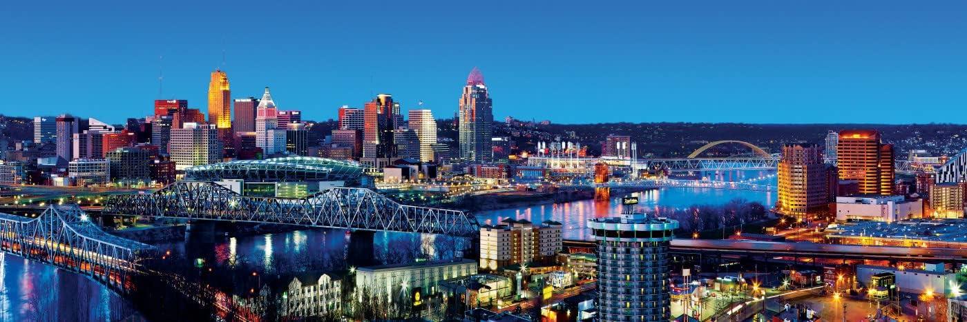 imageMasterPieces 1000 Piece Jigsaw Puzzle Las Vegas Skyline Panoramic Fun for Adults Family Kids 13x39Cincinnati