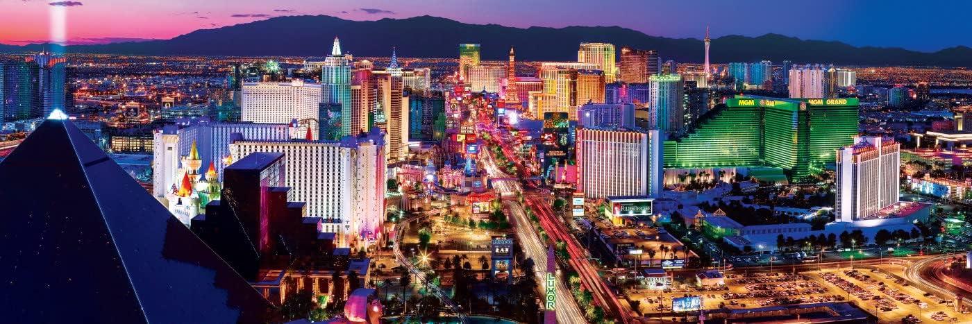 imageMasterPieces 1000 Piece Jigsaw Puzzle Las Vegas Skyline Panoramic Fun for Adults Family Kids 13x39Las Vegas NV