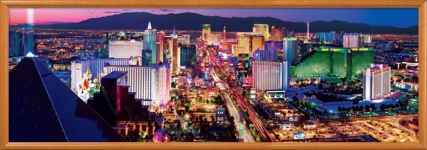 imageMasterPieces 1000 Piece Jigsaw Puzzle Las Vegas Skyline Panoramic Fun for Adults Family Kids 13x39Las Vegas NV