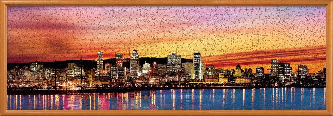 imageMasterPieces 1000 Piece Jigsaw Puzzle Las Vegas Skyline Panoramic Fun for Adults Family Kids 13x39Montreal Canada