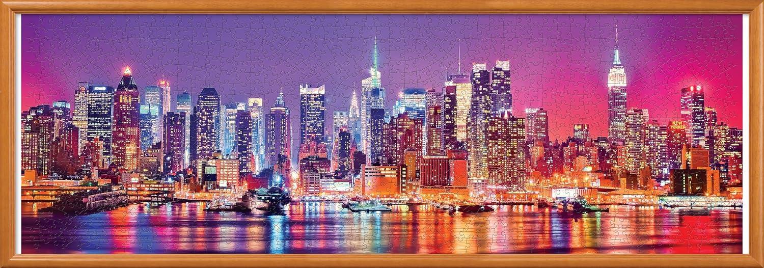 imageMasterPieces 1000 Piece Jigsaw Puzzle Las Vegas Skyline Panoramic Fun for Adults Family Kids 13x39New York City