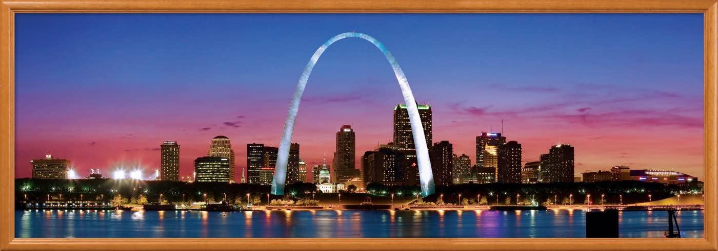 imageMasterPieces 1000 Piece Jigsaw Puzzle Las Vegas Skyline Panoramic Fun for Adults Family Kids 13x39St Louis
