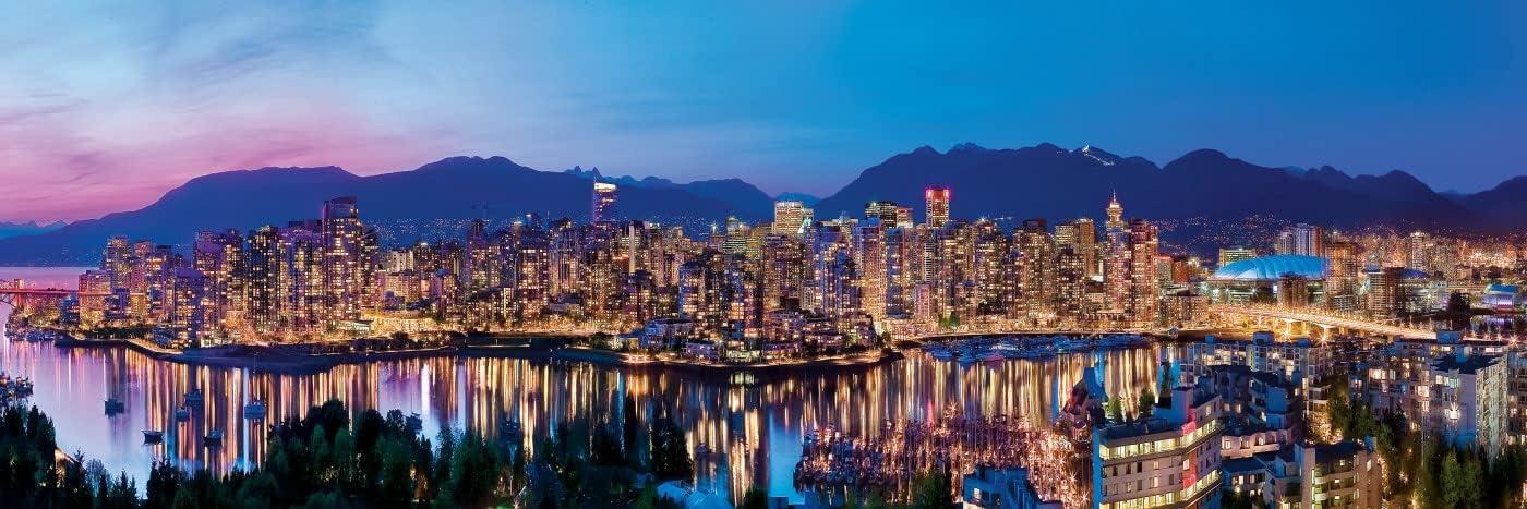 imageMasterPieces 1000 Piece Jigsaw Puzzle Las Vegas Skyline Panoramic Fun for Adults Family Kids 13x39Vancouver Canada