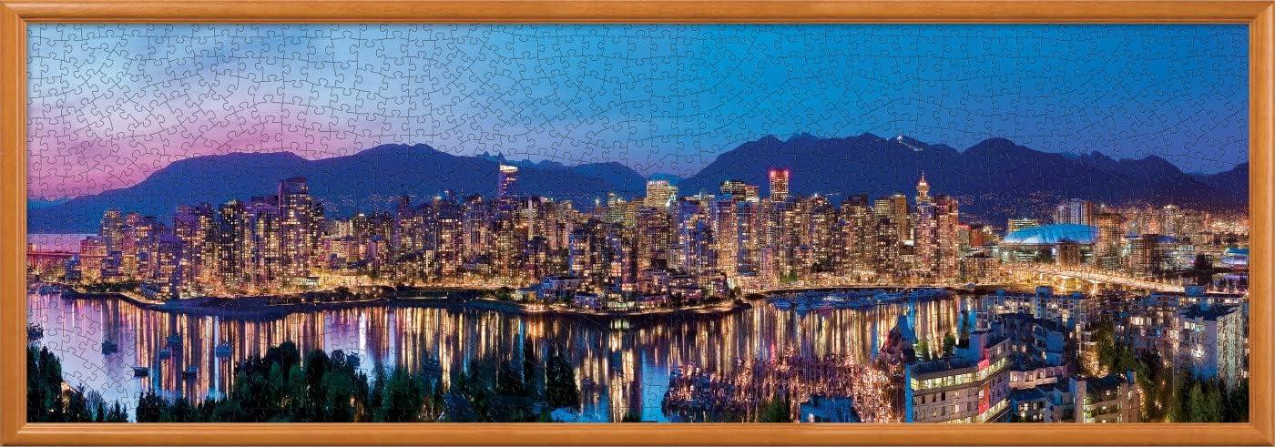 imageMasterPieces 1000 Piece Jigsaw Puzzle Las Vegas Skyline Panoramic Fun for Adults Family Kids 13x39Vancouver Canada