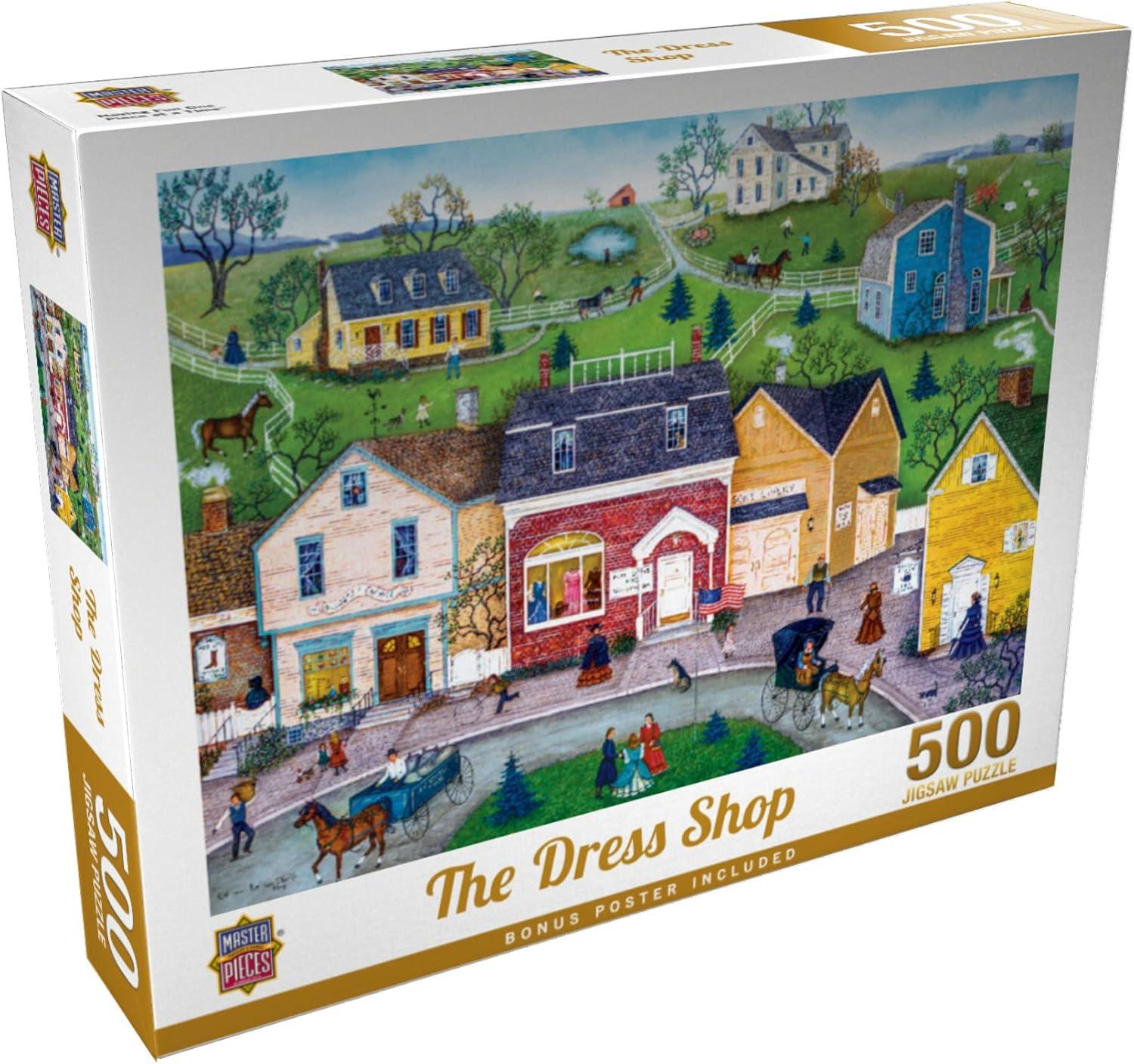 imageMasterPieces 1000 Piece Jigsaw Puzzle The Dress Shop Fun for Adults Family Kids 1925 x 2675500 Piece