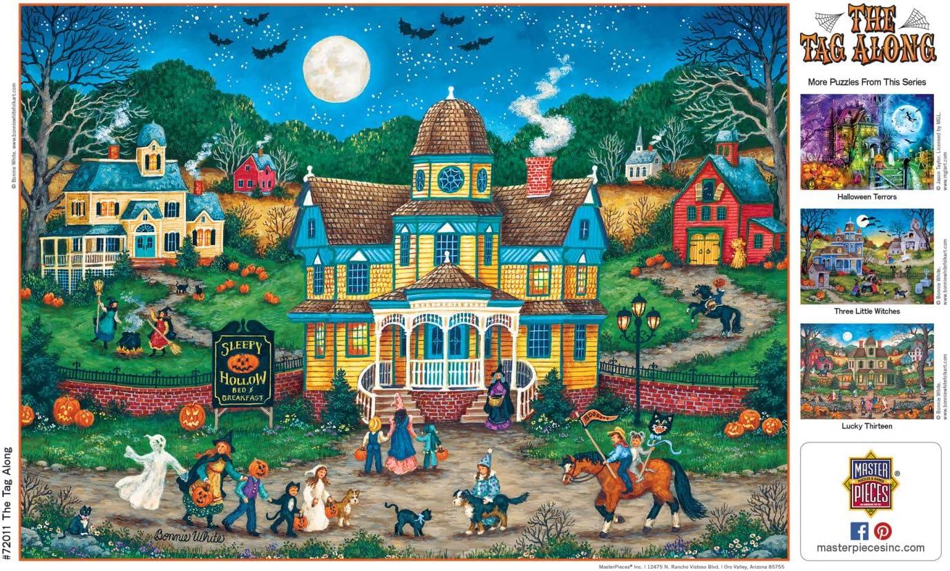 imageMasterPieces 1000 Piece Christmas Jigsaw Puzzle Village Square 1925x2675The Tag Along