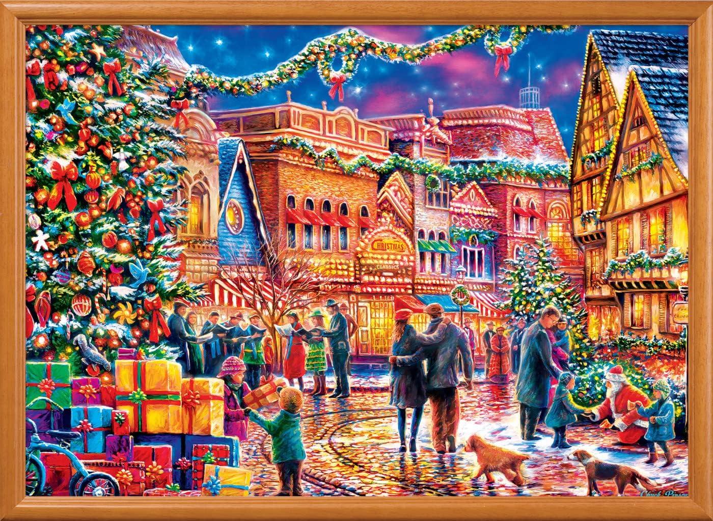 imageMasterPieces 1000 Piece Christmas Jigsaw Puzzle Village Square 1925x2675Village Square