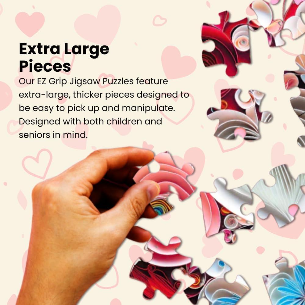 imageMasterPieces 1000 Piece Jigsaw Puzzle Love in Bloom Quilled Floral Design Fun for Adults amp Family 25 x 25 EcoFriendlyLove in Bloom