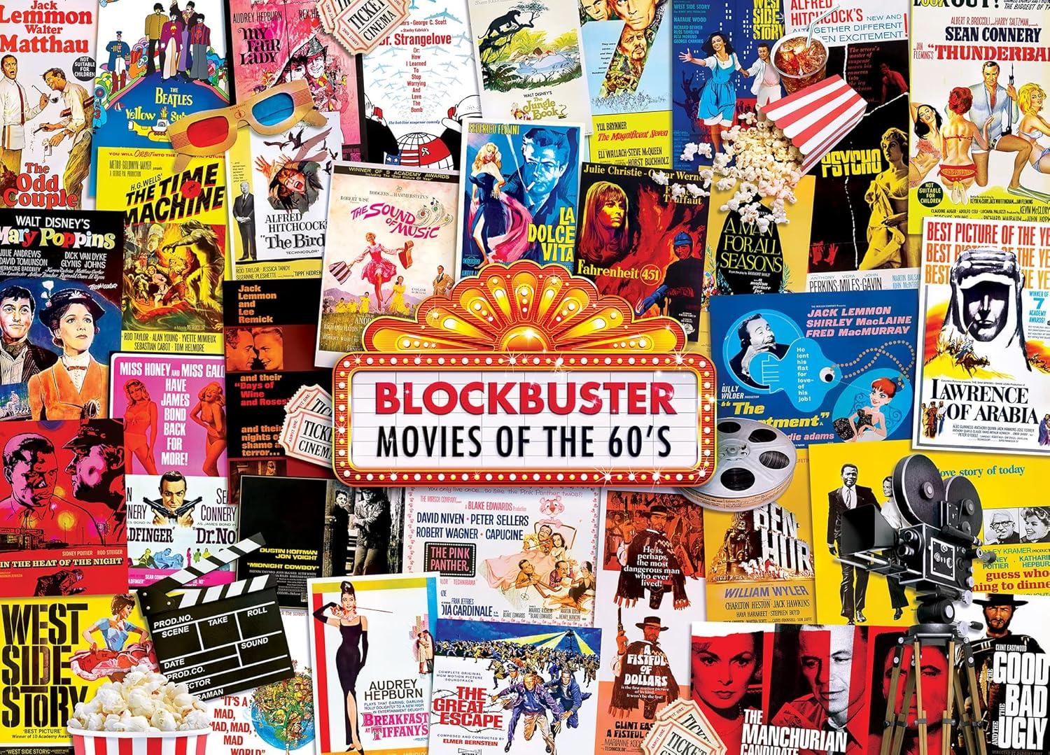 imageMasterPieces 1000 Piece Jigsaw Puzzle for Adults Family Or Youth 70s Blockbusters 1925x267560s Blockbusters