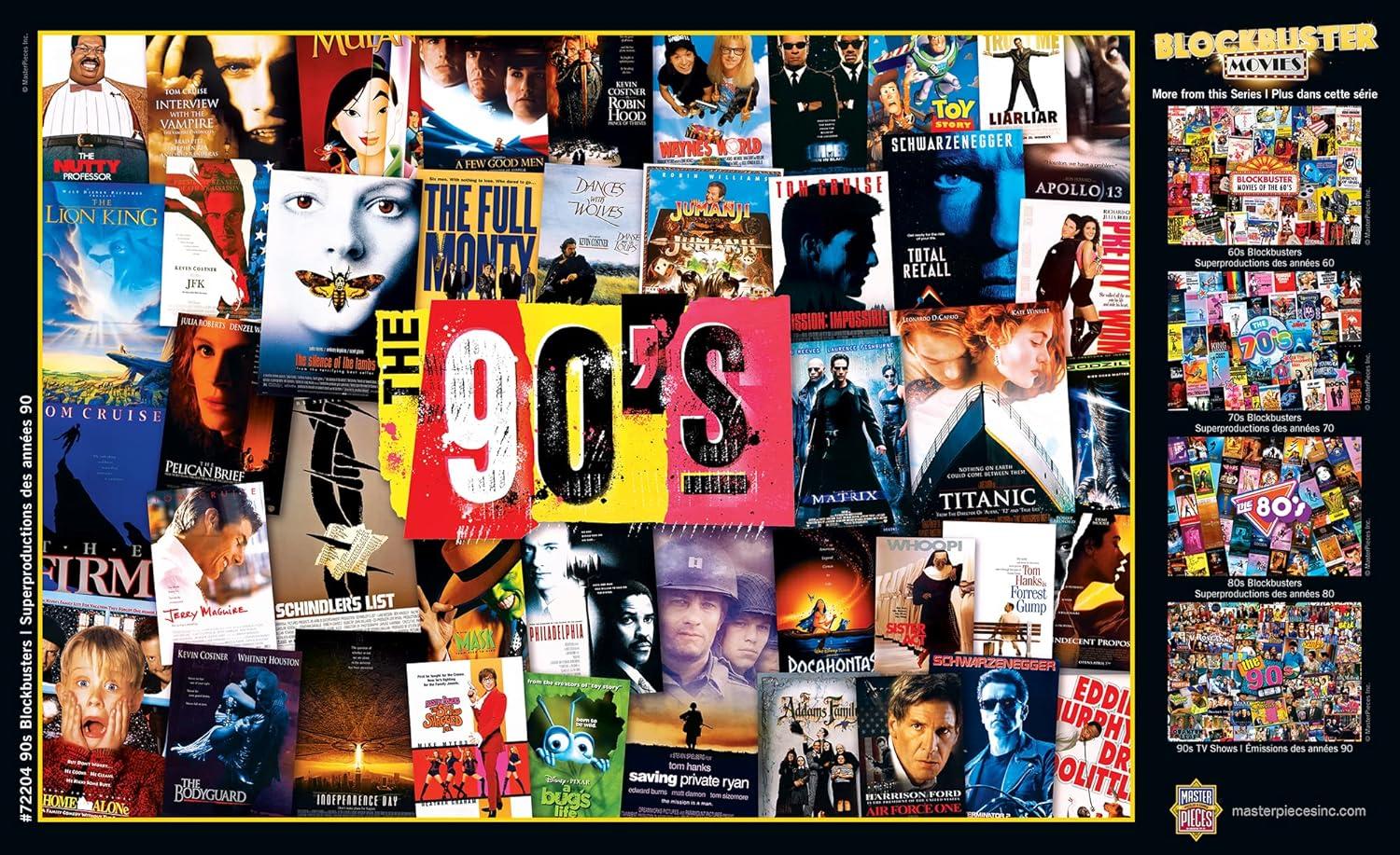 imageMasterPieces 1000 Piece Jigsaw Puzzle for Adults Family Or Youth 70s Blockbusters 1925x267590s Blockbusters
