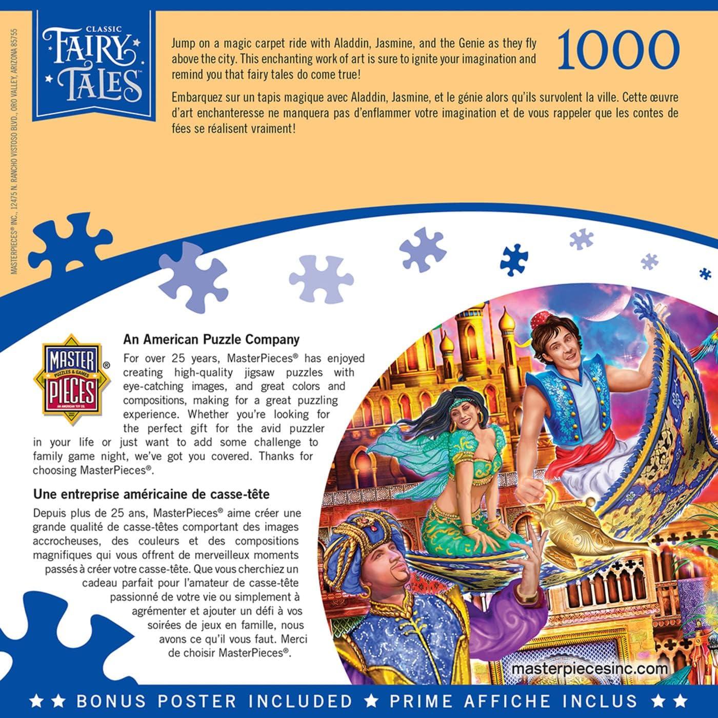 imageMasterPieces 1000 Piece Jigsaw Puzzle for Adults Family Or Youth Aladdin 1925x2675