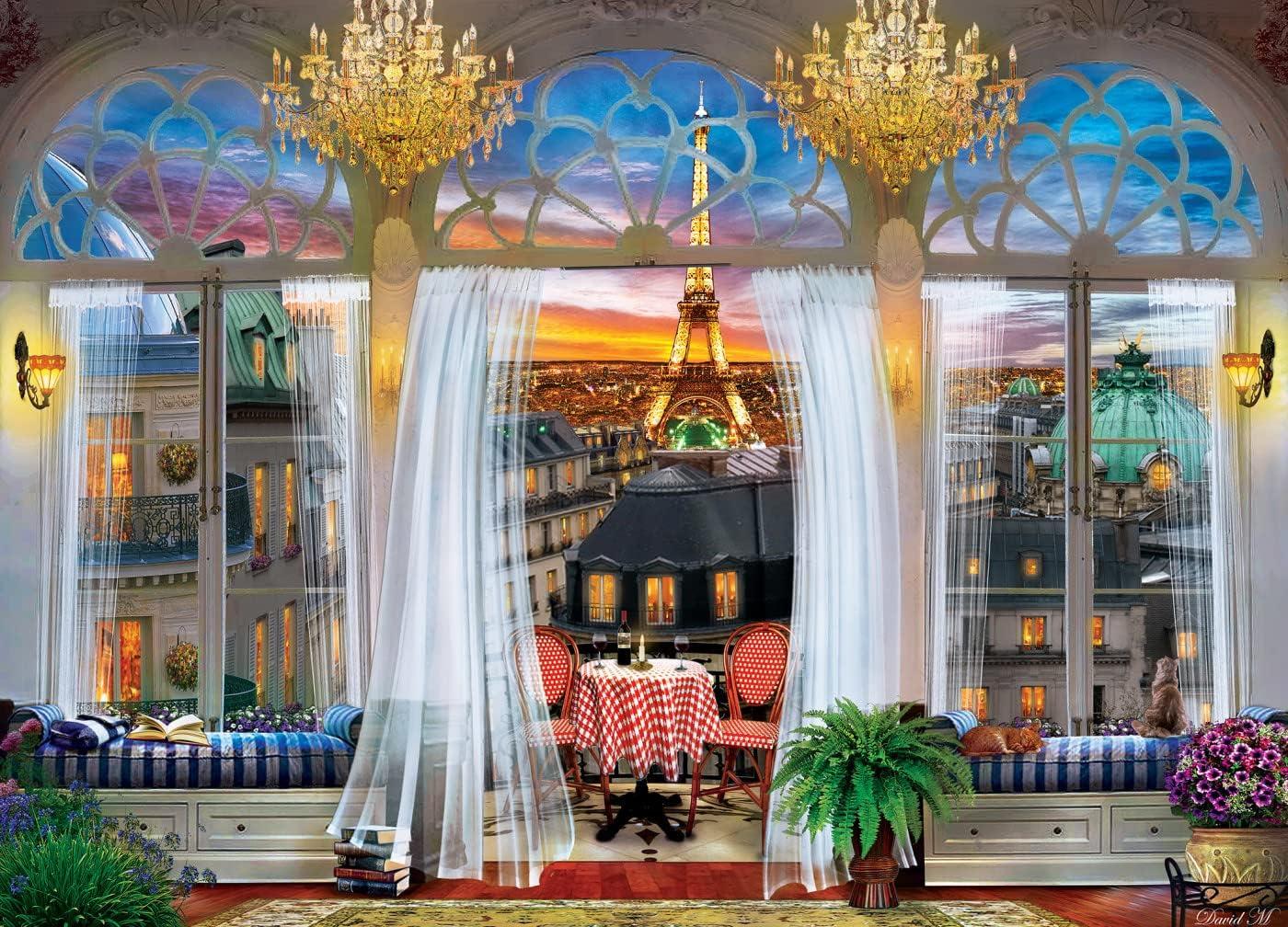 imageMasterPieces 1000 Piece Jigsaw Puzzle for Adults Family Or Youth Downtown City View 1925x2675Paris Rooftop View