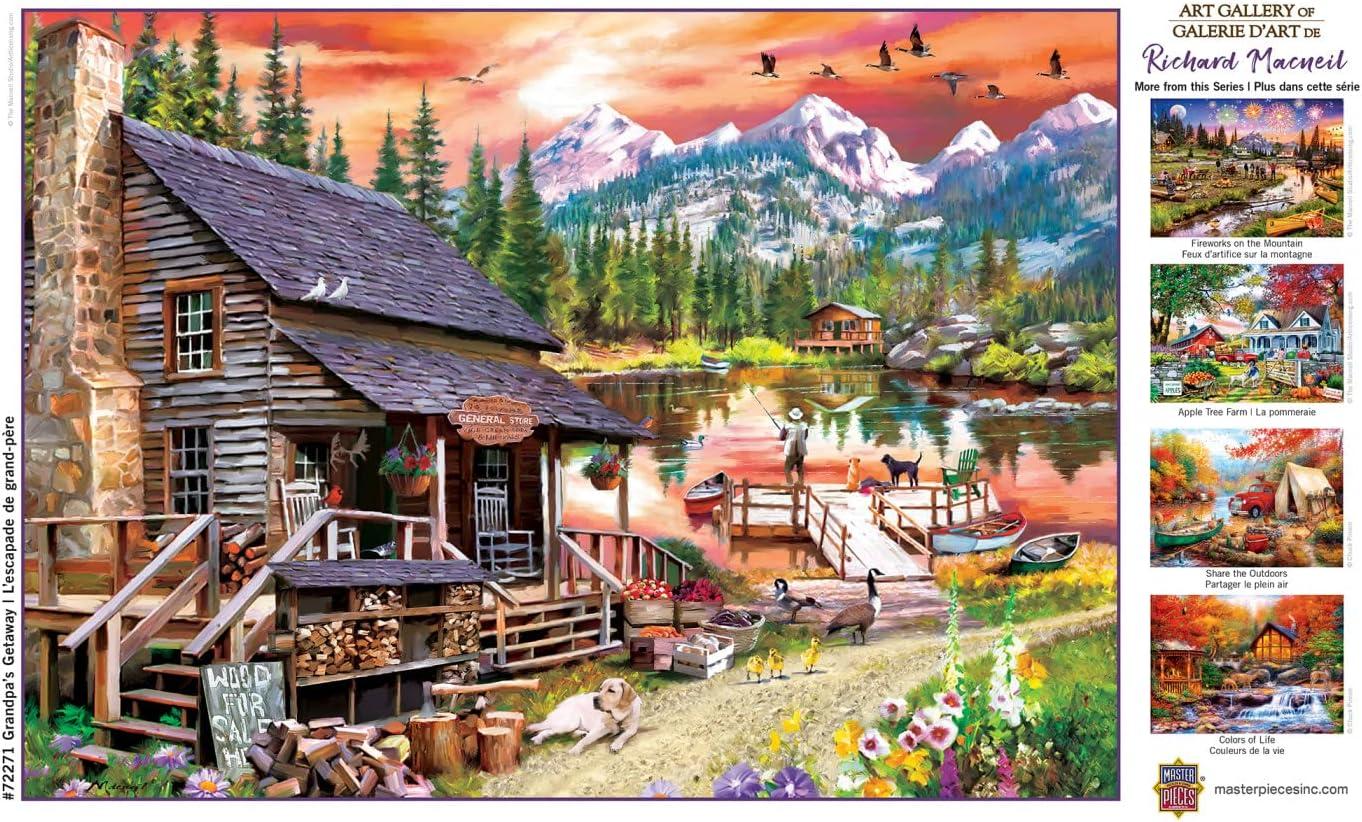 imageMasterPieces 1000 Piece Jigsaw Puzzle for Adults Family Or Youth Grandpas Getaway 1925x26751000 Piece