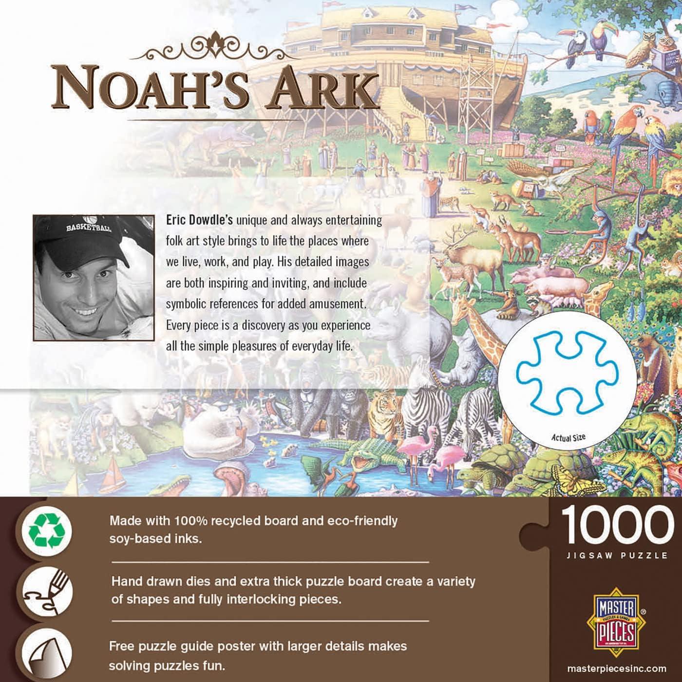 imageMasterPieces 1000 Piece Jigsaw Puzzle for Adults Family Or Youth Noahs Ark 1925x26751000 Piece